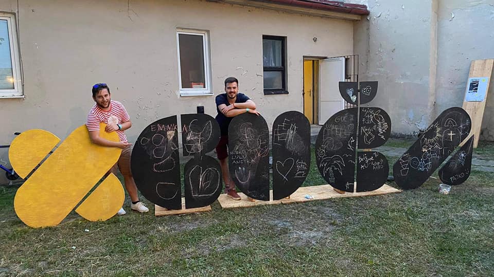 Kevin Ivanko a Andrej Bílik na Festivale GUČA umenia — fotografia 1